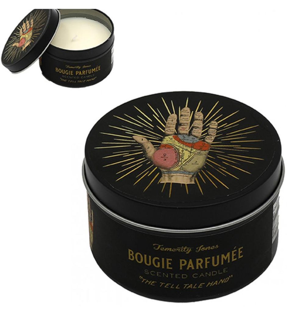 Phrenology Hand Duftkerze in der Dose Amber-Leder
