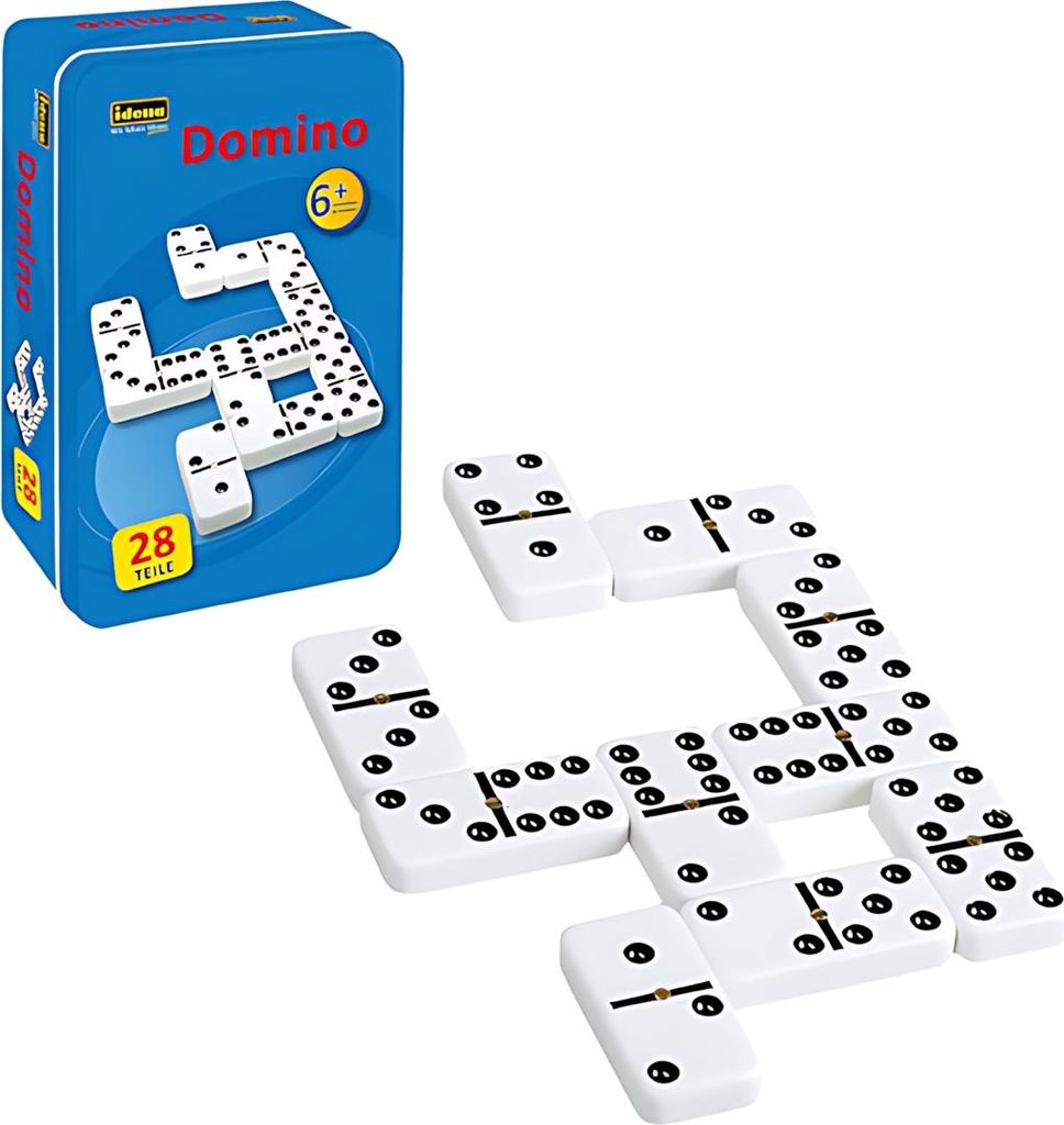 Idena Domino Double Six in Tin Box Produktbild 