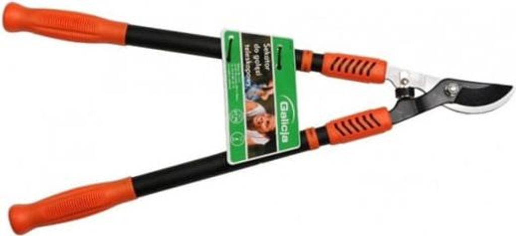 Teleskop-Baumschere 96cm, Stahlklinge 8cm, Ergonomisch, Verstellbar, Für Dicke Äste