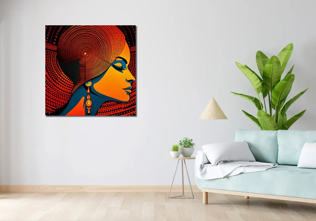 Tableau 90x90 cm L'oracle de l'hypnose pour cabinet de thérapeute