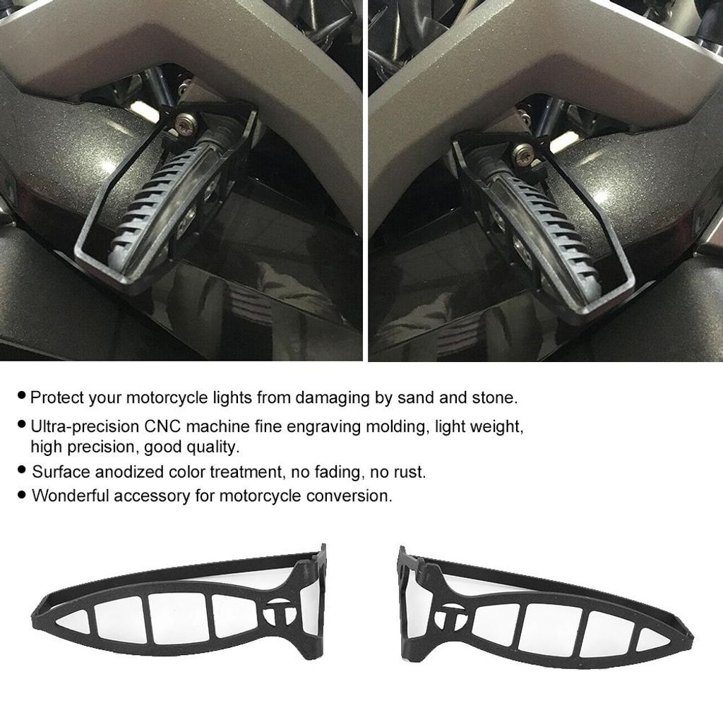 2 Stücke LED Blinker Licht Schutz Abdeckung Gehäuse Motorrad Umbau für R1200GS