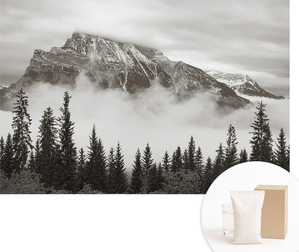 Fototapete - Wandbilder für Wohnzimmer - 104x70 cm - Dekorative Wandfolie - Modernes Design für Wanddekoration - Tapeten für Innenräume - Bergl...
