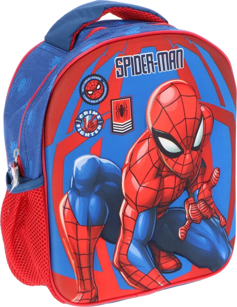 Zaino Marvel Spider-Man Per Bambini | 31 Cm - 9 Litri | Blu | Leggero E Resistente | Spalline Imbottite - 4