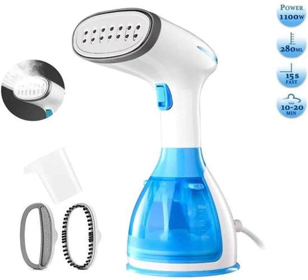 Défroisseur vapeur portable 1500W - Réservoir 280ml et brosse incluse