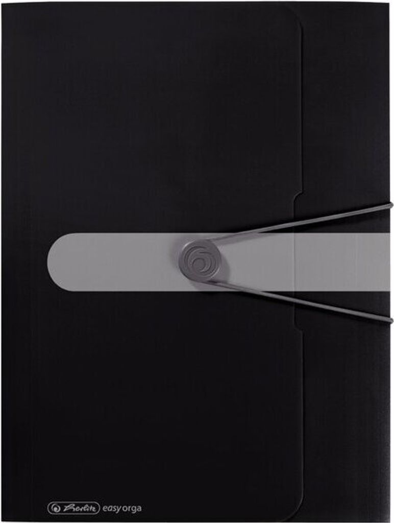 Gummizugmappe PP A4 schwarz opak Produktbild 