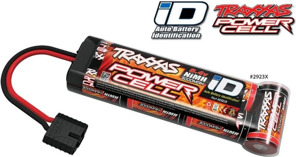 Batterie Traxxas 8,4V 3000 mAh NiMH avec Connecteur iD Intelligent TRX2923X