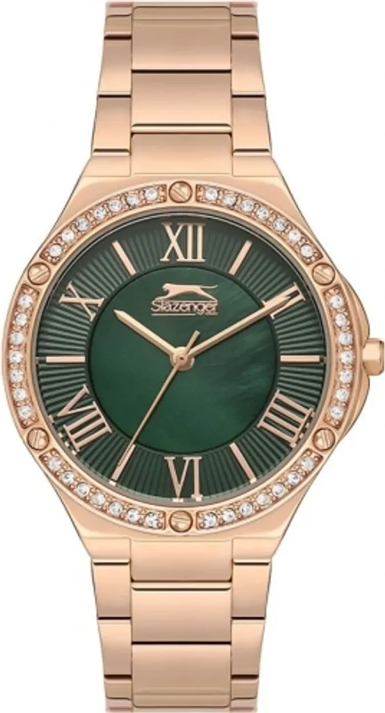 Montre Slazenger femme vert émeraude boîtier acier modèle SL.09.2225.3