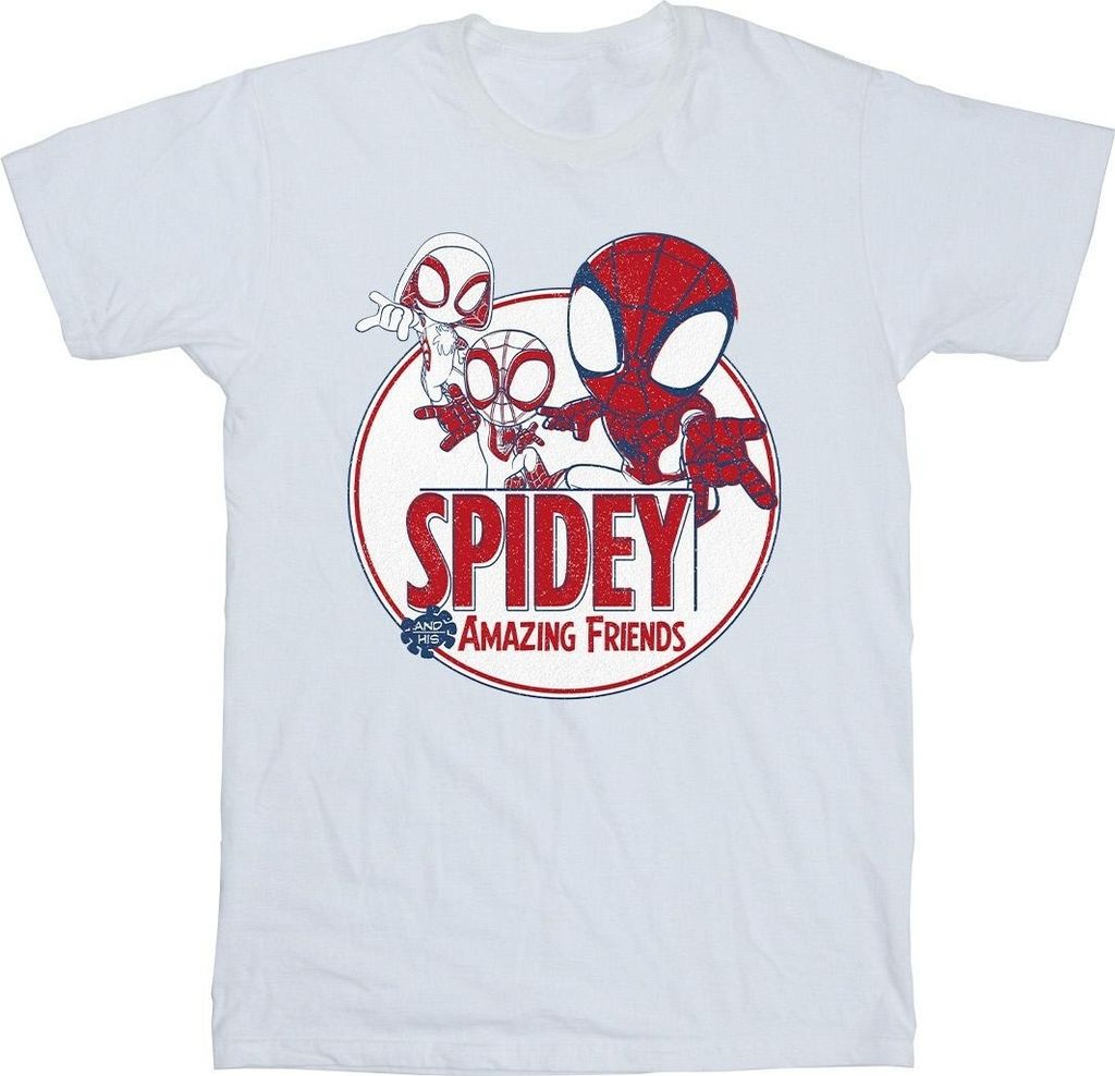 Marvel - "Spidey And His Amazing Friends" T-Shirt für Mädchen BI35529 (116) (Weiß)