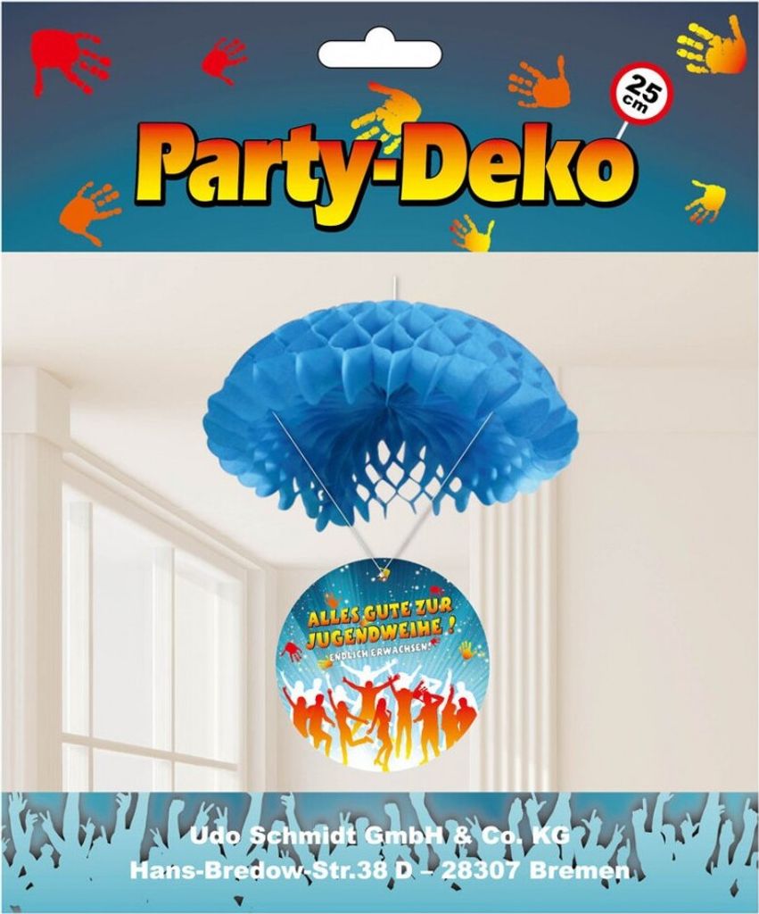 Sortiert 1 Deko Ballon oder 1 Deko Fallschirm zur Produktbild 