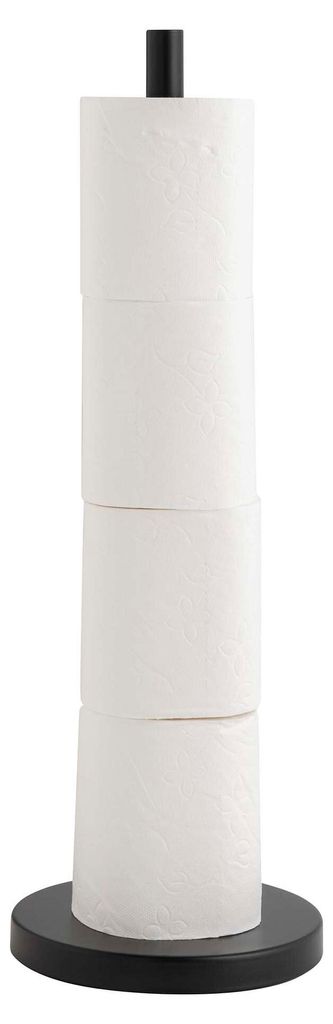Supporto da bagno per carta igienica, 43 cm, RILANO, nero Immagine del prodotto 