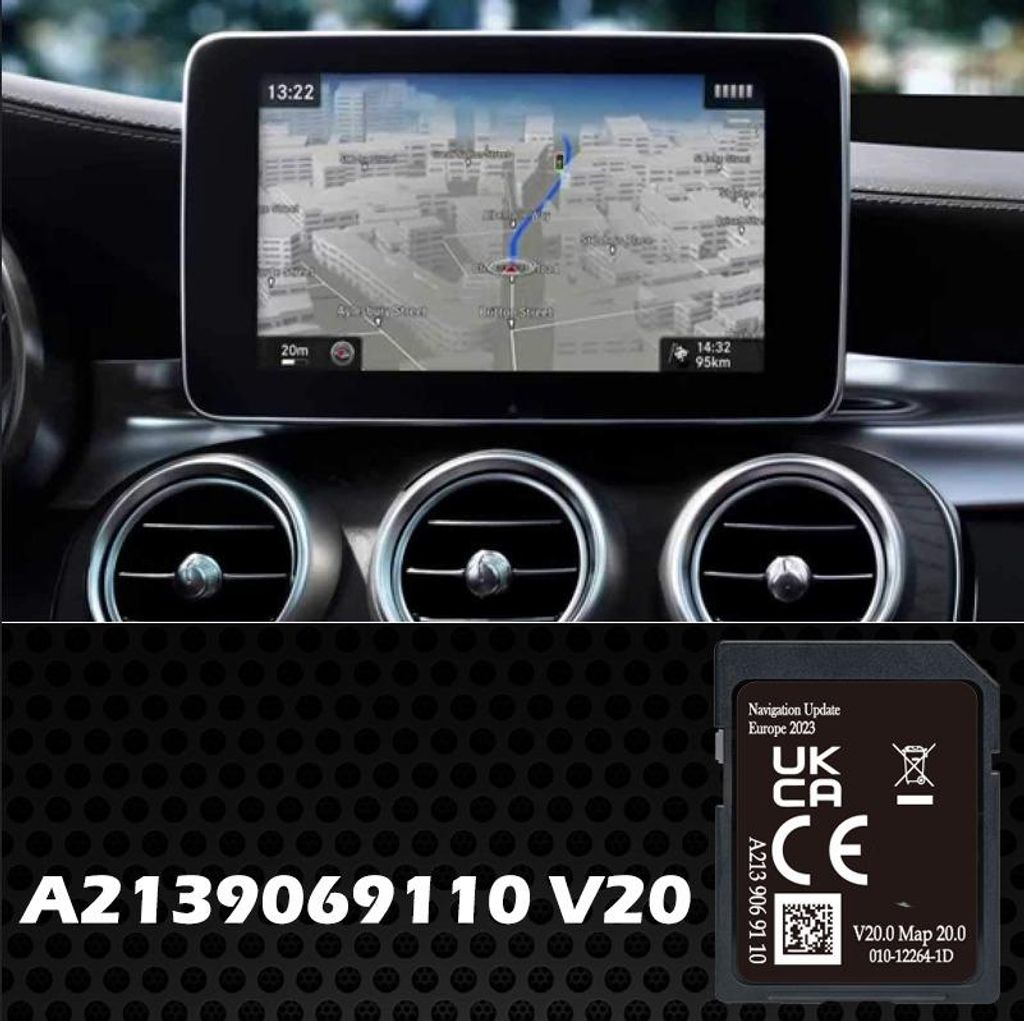 SD Karte GPS Navigation Europa 2023 kompatibel mit MERCEDES GARMIN MAP PILOT - STAR2 - v20 - A2139069110