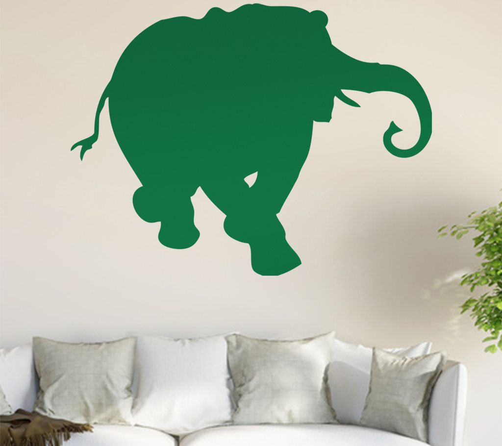 Elefant Wandtattoo in 6 Größen - Wandaufkleber Wall Sticker - Dekoration, Küche, Wohnzimmer, Schlafzimmer, Badezimmer