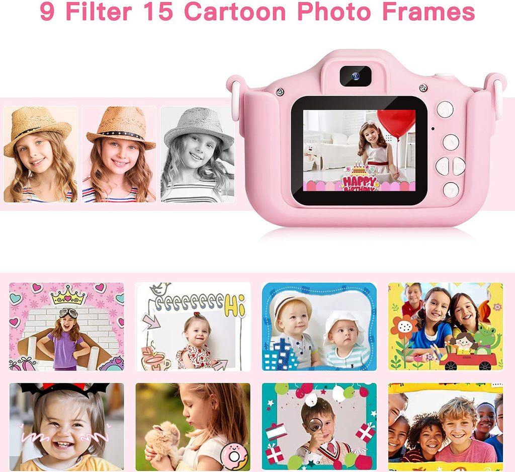 Kinder Kamera, 2.0”Display Digitalkamera Kinder, 1080P HD Produktbild 3