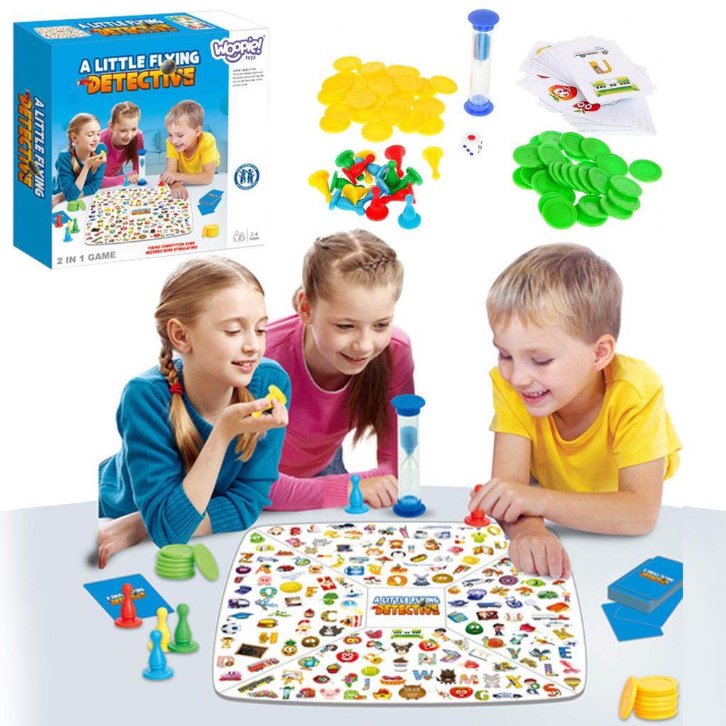 Woopie Gra planszowa 2 w 1 Mały detektyw + Chińczyk Zdjęcie produktu 