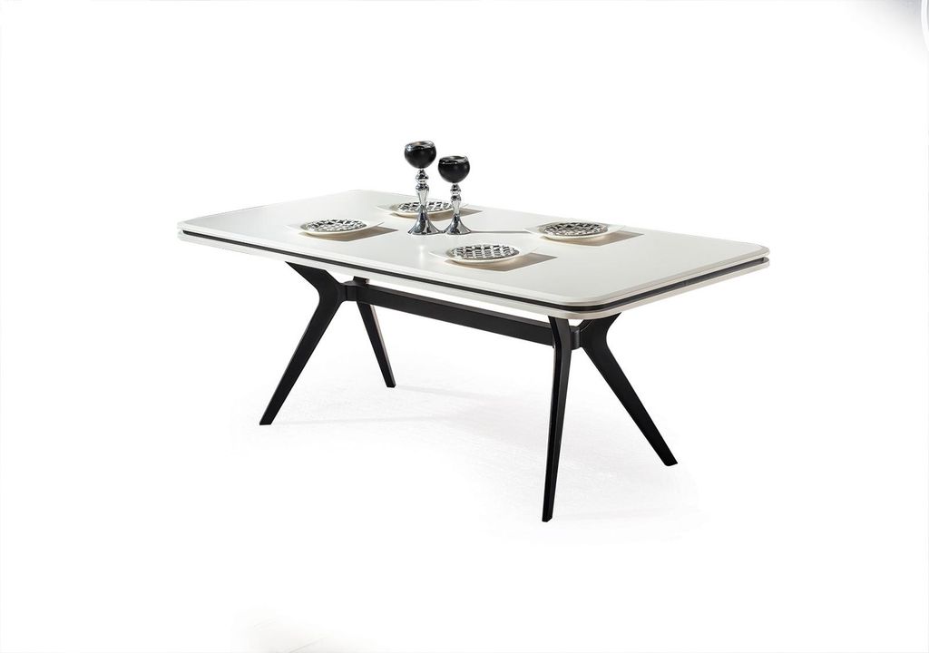 Esszimmer Set Savana Holzwerkstoff Beige Schwarz, Set:Typ-2