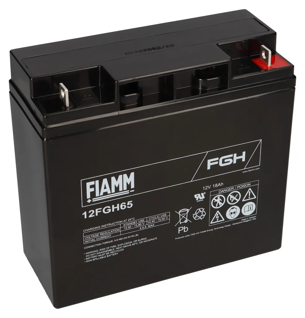 Batterie de Secours 12V 18Ah Fiamm 12FGH65 Plomb Etanche pour Onduleur