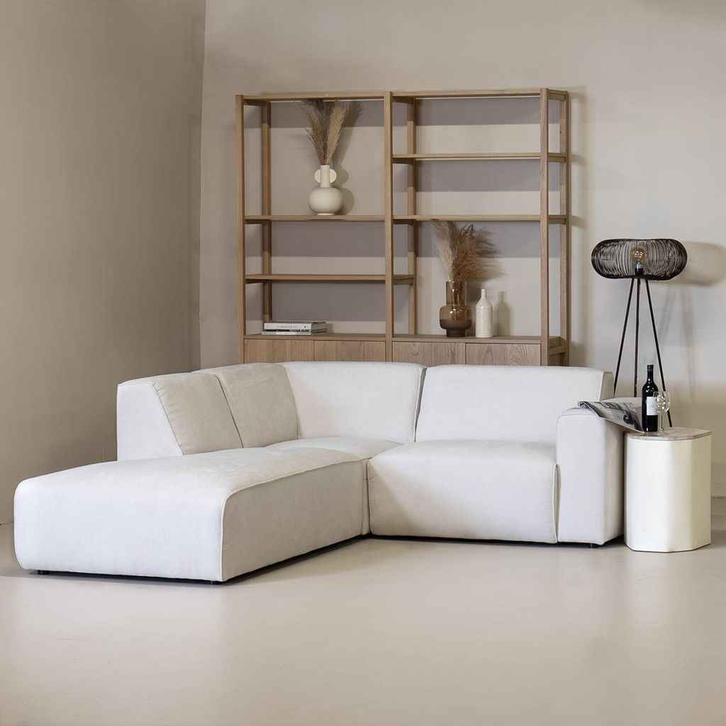 Ecksofa Beige - Stoff - 2,5-Sitzer - Links - Sofa Paris - Giga Meubel