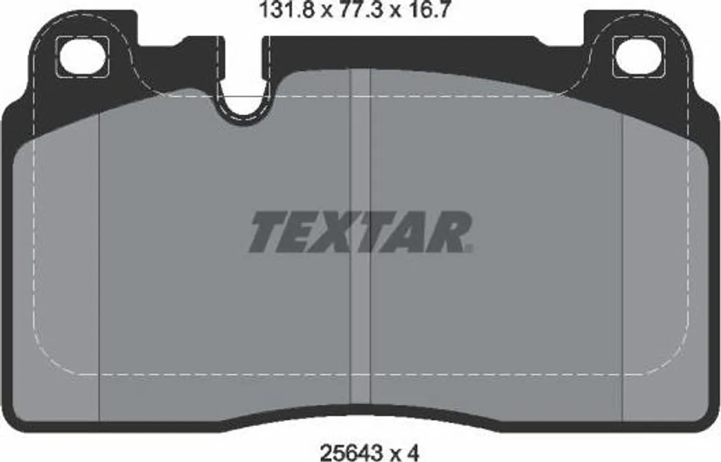 Plaquettes de Frein TEXTAR 2564305 pour Q5 - Jeu de Frein Disque OE