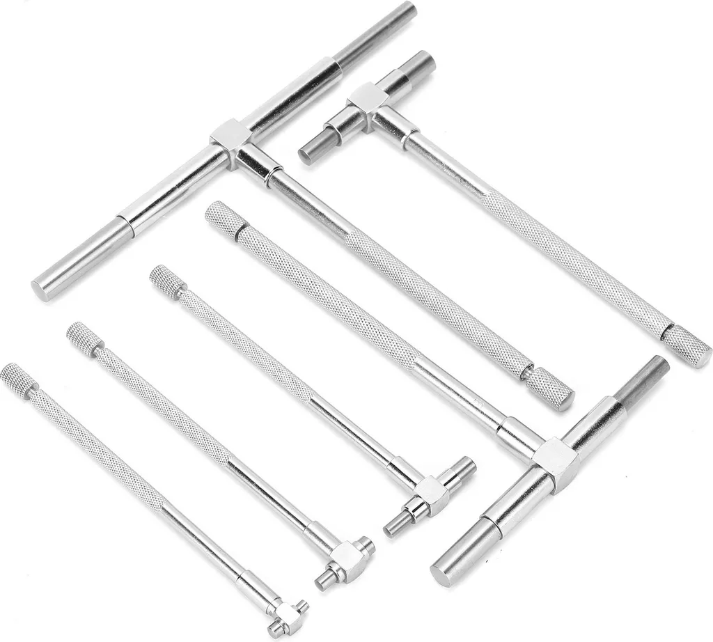 Set de 6 jauges d'alésage réglables avec piston à ressort et blocage vis - 7