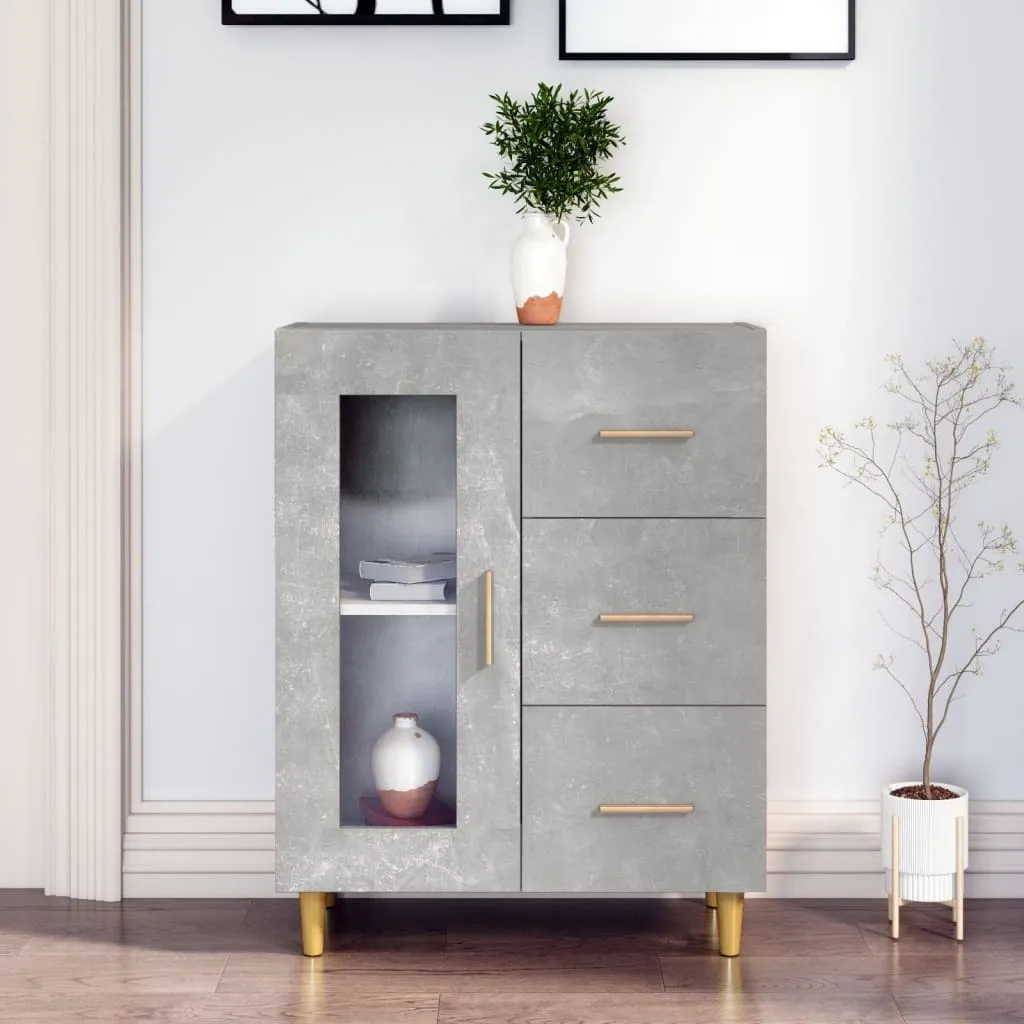 Maison Exclusive Credenza Grigio Cemento 69,5x34x90 cm | Mobiletto Industrial
