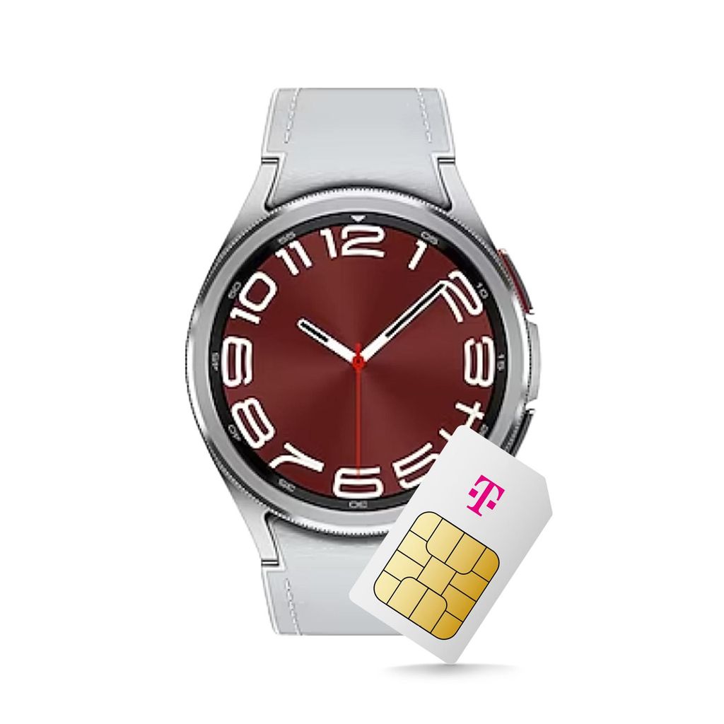 Galaxy Watch 6 Classic mit LTE: Stilvolle 43 mm Smartwatch in Silber– Jetzt bei Kaufland mit dem Telekom Smart Connect S Tarif
