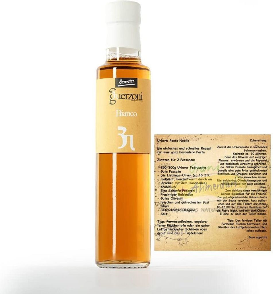 Guerzoni  Demeter Balsamico "Bianco" -  250ml weißer Produktbild 