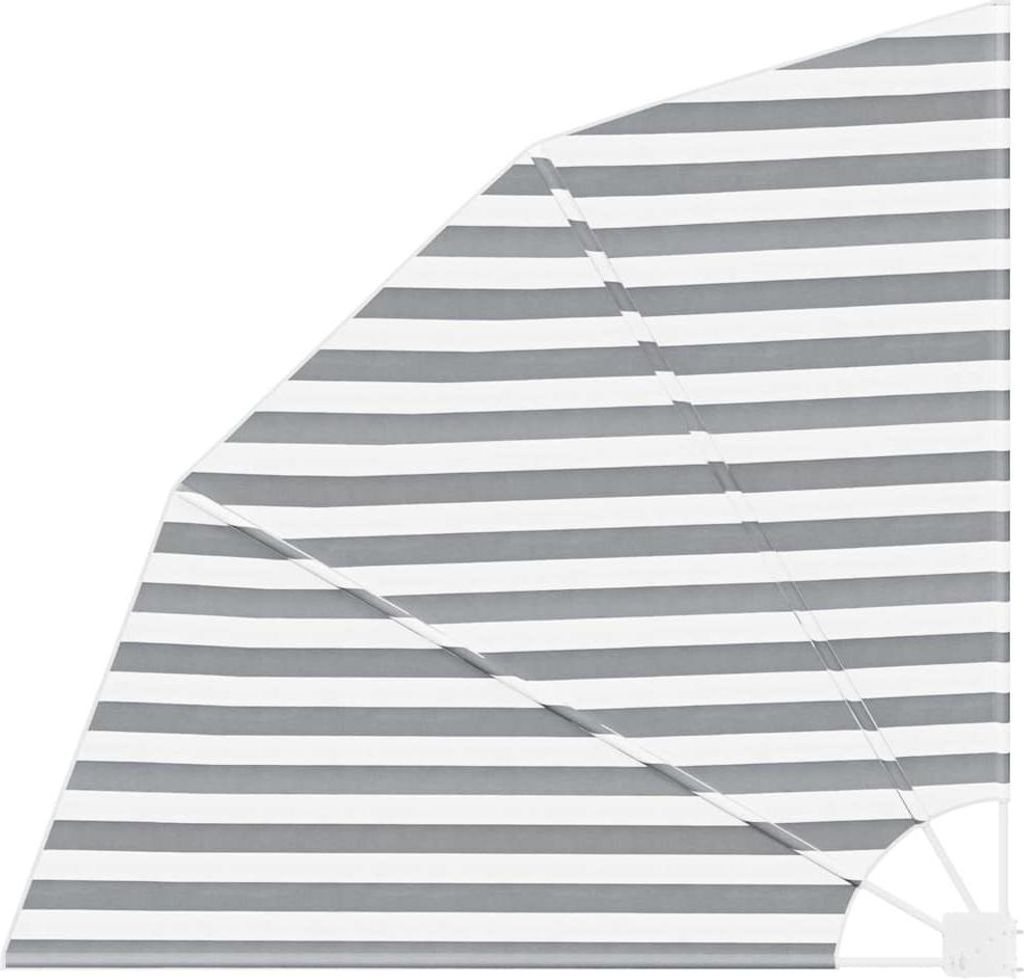 Balkon Sichtschutz Anthrazit und Weiß 160 x 160 cm Polyester