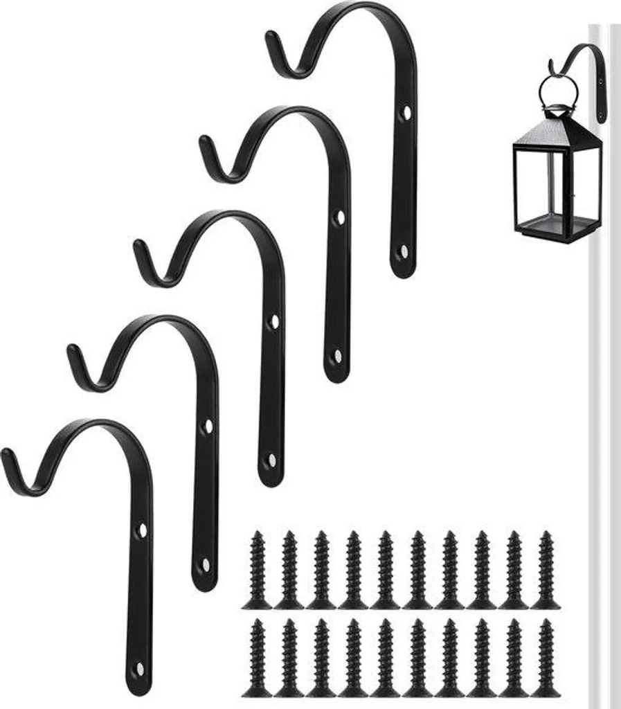 Lot de 20 pinces de jardin 70x45 mm en métal pour support de lanterne