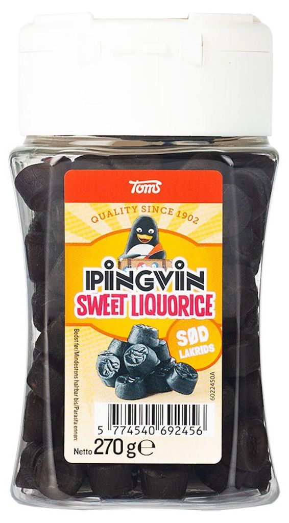 Toms Pingvin, caramelle alla liquirizia, 270g Immagine del prodotto 
