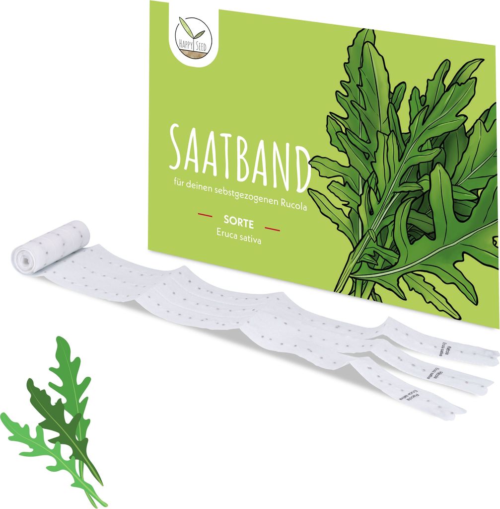 Ruban de semis de 5 m de graines de roquette (Eruca sativa) Image du produit 