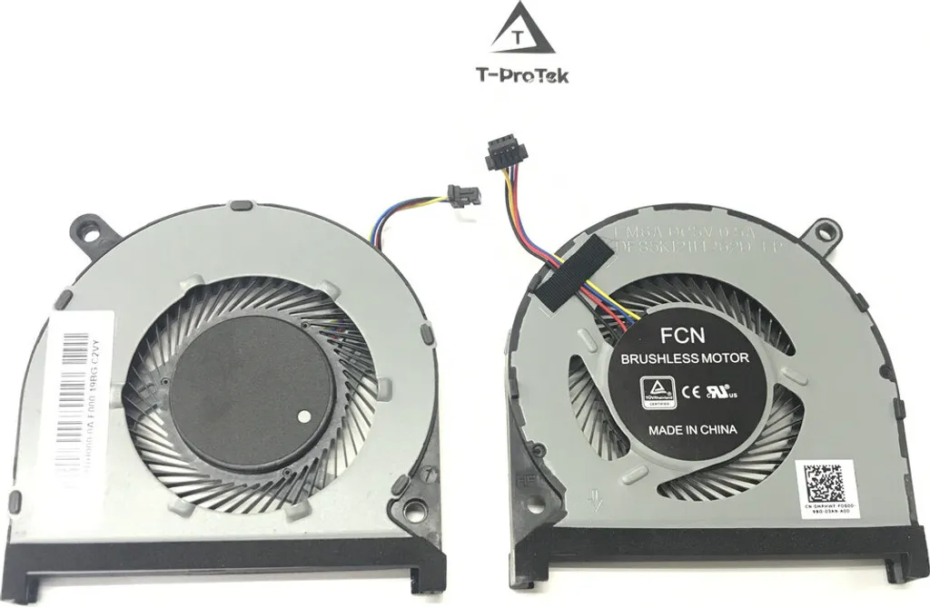 Ventola CPU Sostitutiva per Dell Inspiron 7000/ per Dell Inspiron 15‑7590/ per Dell Inspiron 7591/ per Dell Inspiron 0MPHWF 0861FC, Connettore a 4 Pin(processore