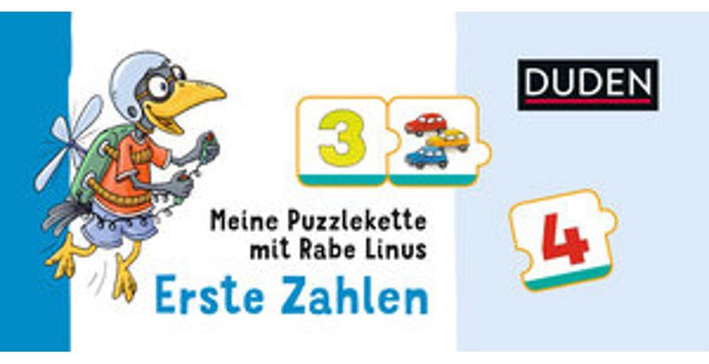 Meine Puzzlekette mit Rabe Linus - Erste Zahlen VE 3