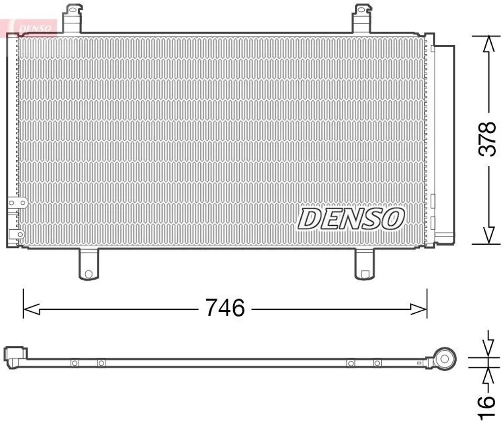 DENSO DCN50048 Condenseur de climatisation OE 8846006230 pour Camry V5