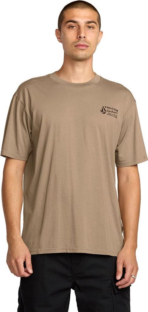 Volcom Workwear Kurzarm-t-shirt Braun XL Mann Braun XL