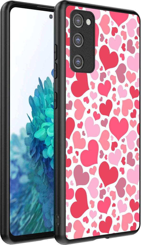 Geeignet für Samsung Galaxy S20 FE Phone Case mit Herzen drucken - Hearts Design TPU Backcover Case - Kinder Fall mit Herzen Design - Smartphonics