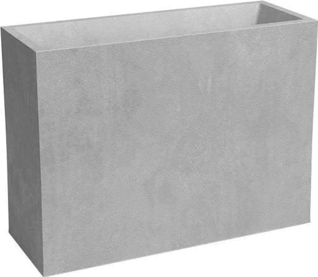Jardinière - Plastique - Gris clair - 80 cm - 50 l - Sydney Image du produit 