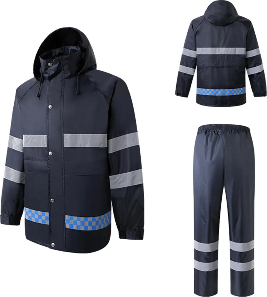 Veste de Pluie Moto Imperméable et Réfléchissante Grande Taille XXXL