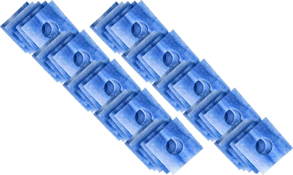 vhbw 50x Luftfilter kompatibel mit Limodor / Limot Deckelumrüstsatz F/C Lüfter, Ventilator, Lüftungsgerät