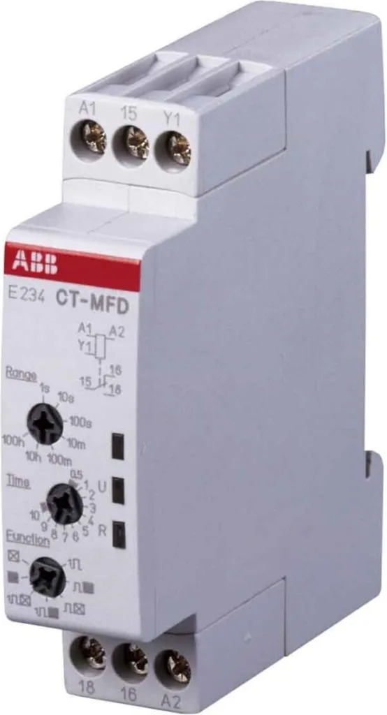 Relais ABB E234CT-AHD.12 retardé à la chute avec tension auxiliaire 1SVR