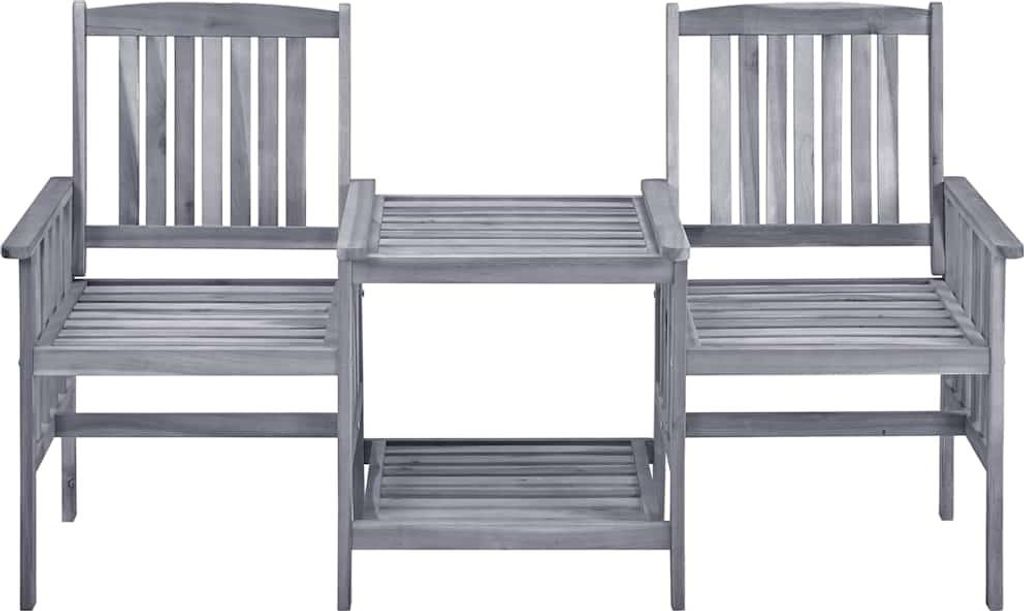 vidaXL Zahradní židle s čajovým stolkem 159x61x92 cm Obrázek produktu 