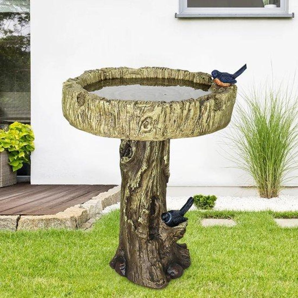 Beton Vogelbad Houtoptik 62x46 cm