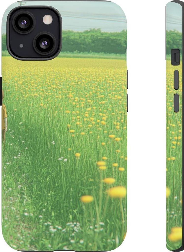 Junge im gelben Blütenmeer – Hülle Kompatibel mit iPhone 13