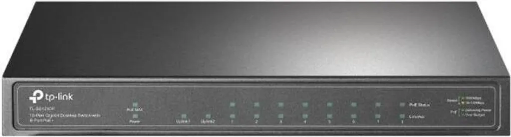 Switch PoE pour Caméra IP et Point d'Accès TP-Link TL-SG1210P 10 Ports