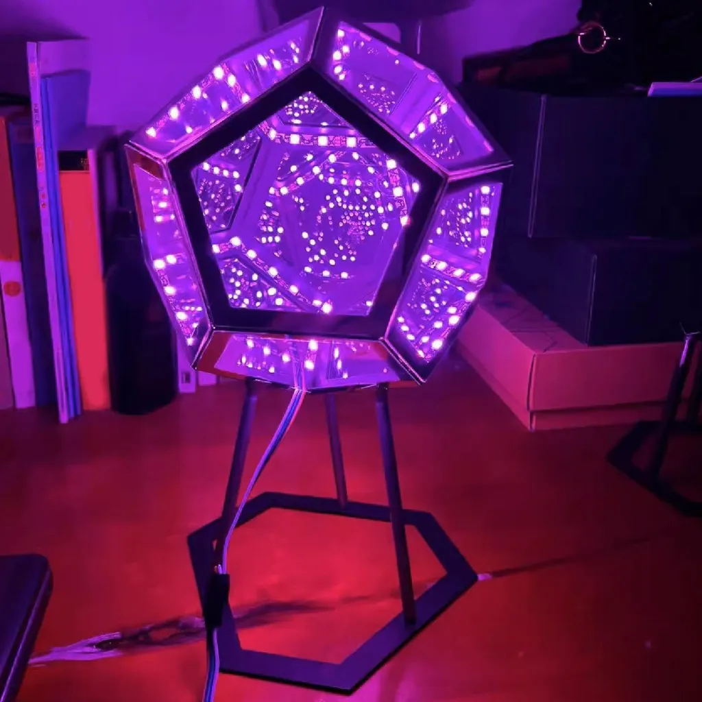 Lampada LED Infinito Dodecaedro - Gadget Hi-Tech per Camera e Studio - 9