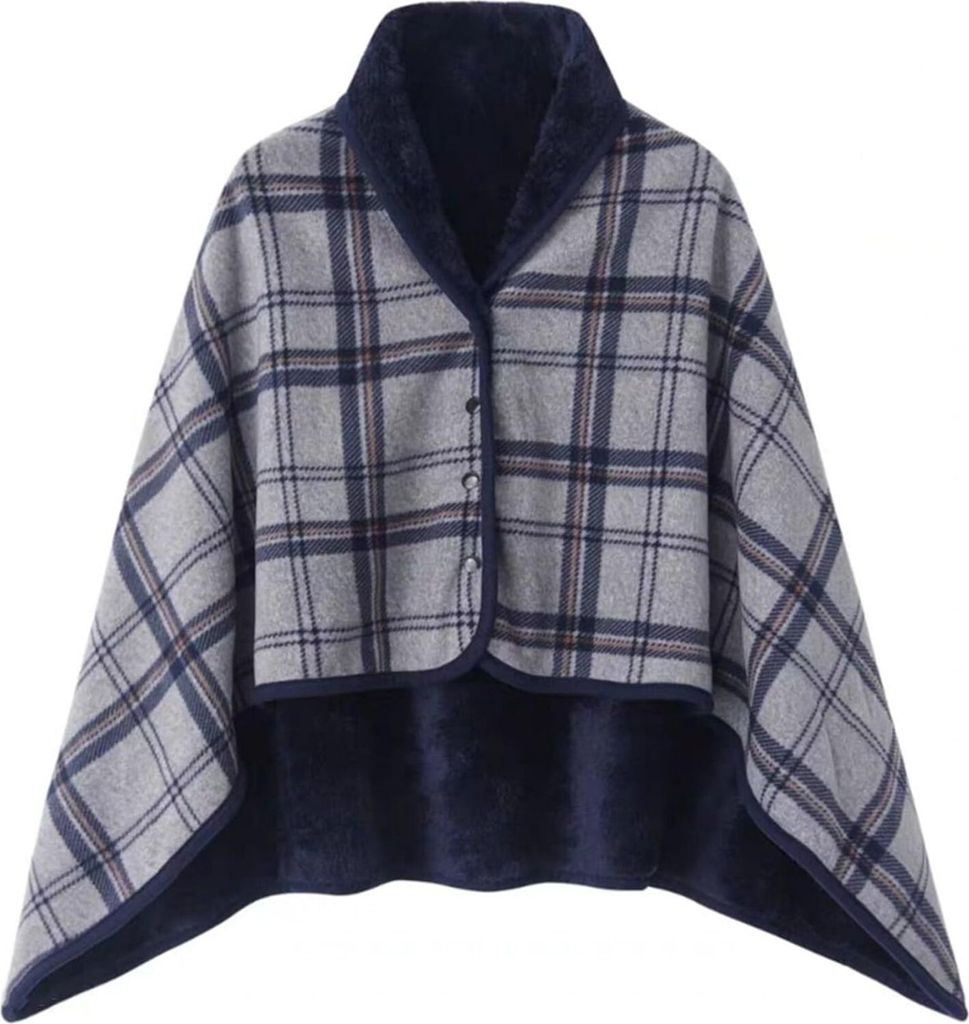 Fleece Tragbare Decke Schal - Gemütlicher Wickel-Poncho für Büro, Reisen und Camping - Vielseitige Lapdesk-Wurfdecke, Sofabezug und Bettumhang -...