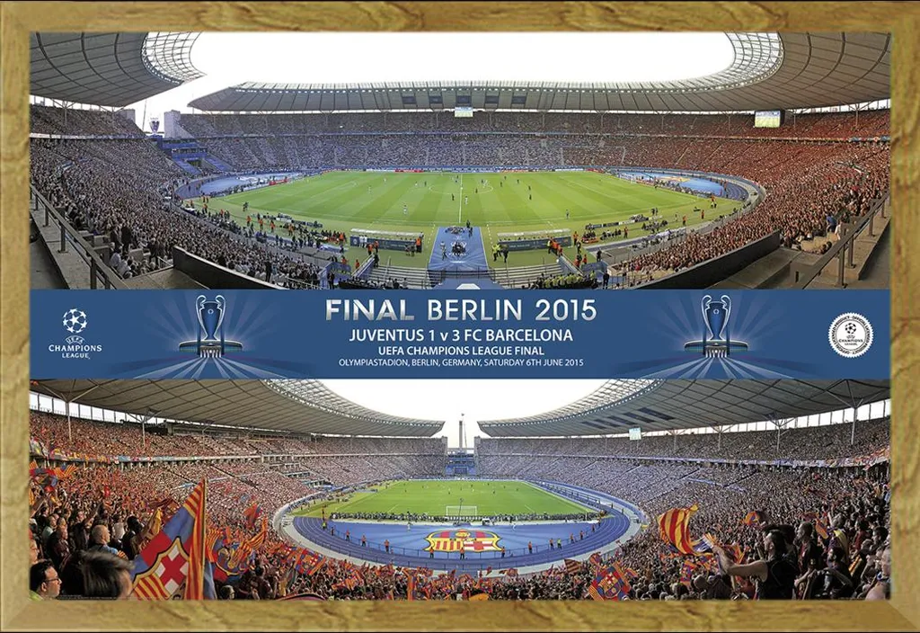 Poster Barcellona Camp Nou 61x91,5 cm + Cornice Shinsuke Quercia