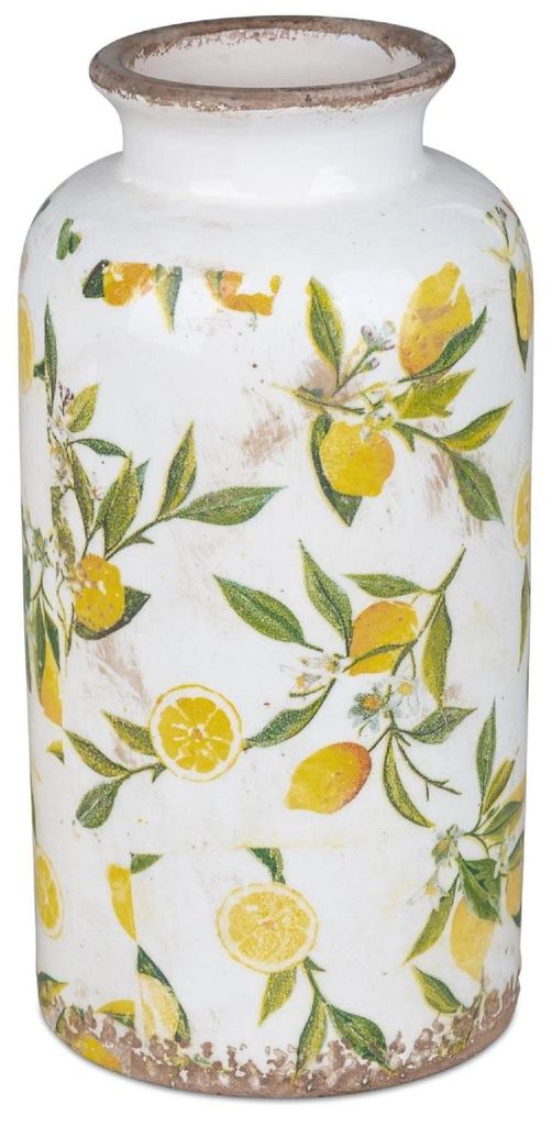 Dekoration Geschenk Blumenvase Vase lemon  26cm Produktbild 