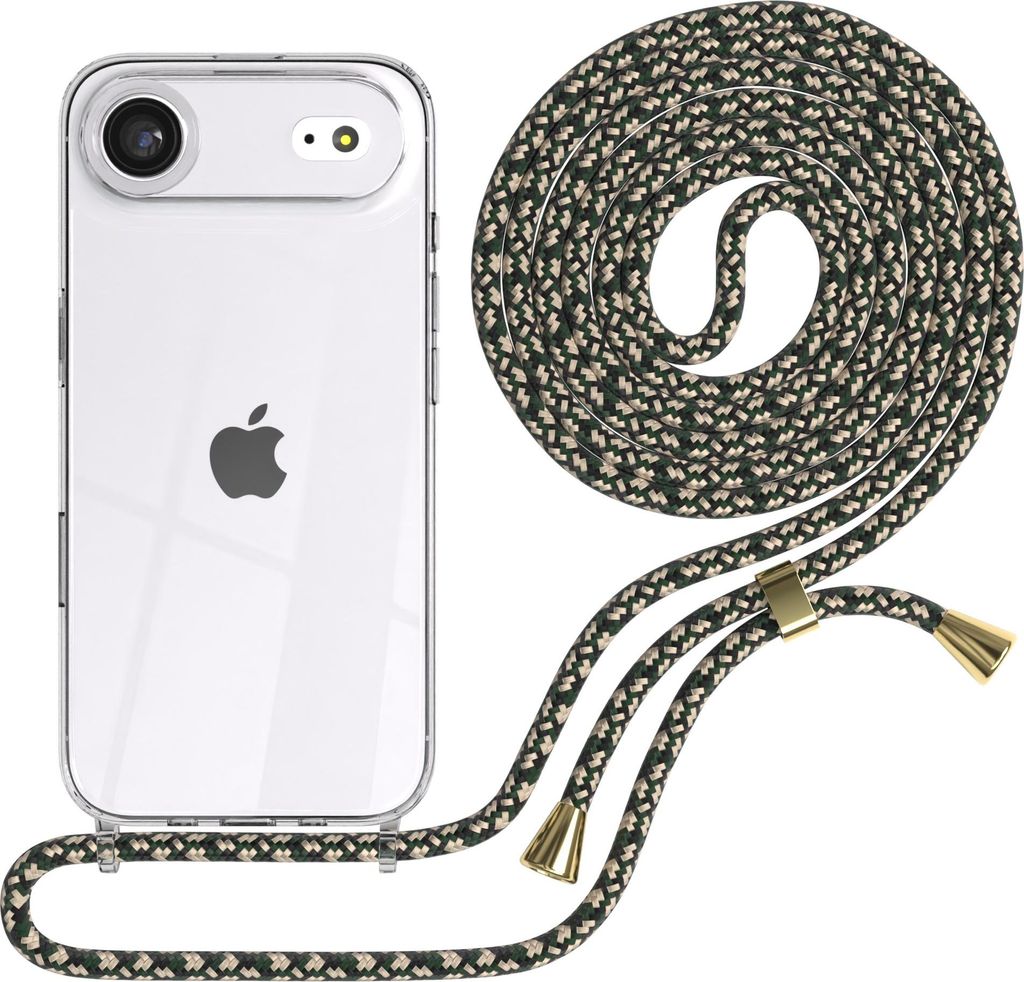 EAZY CASE Handykette mit Hülle für Apple iPhone Air Backcover Handykette, zum Umhängen in Grün