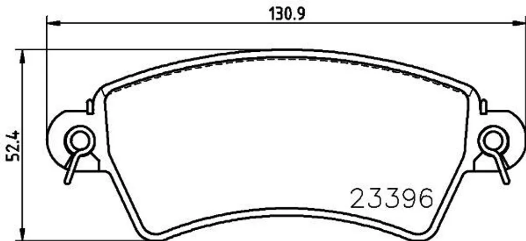 Jeu de plaquettes de frein à disque pour Xsara et Peugeot 206 CC