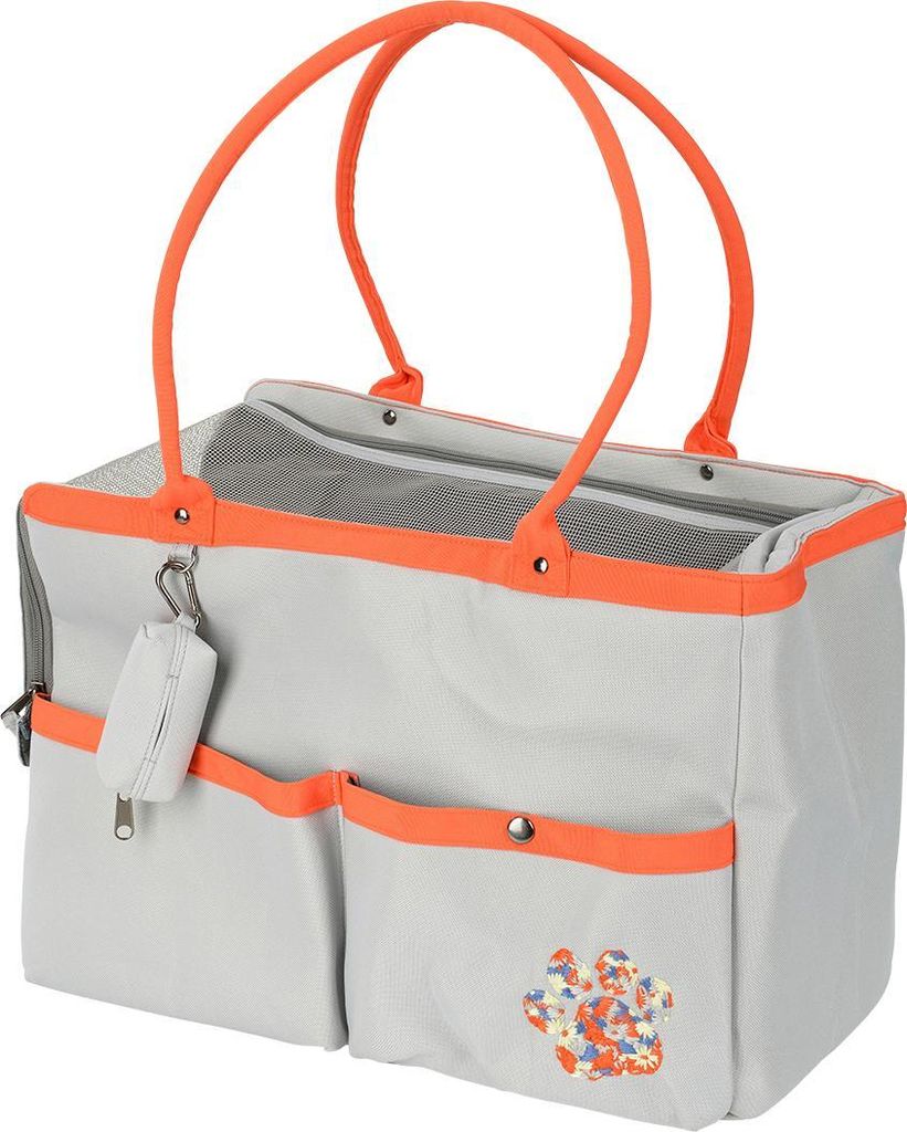 AniOne Transporttasche Lola grau/orange Produktbild 